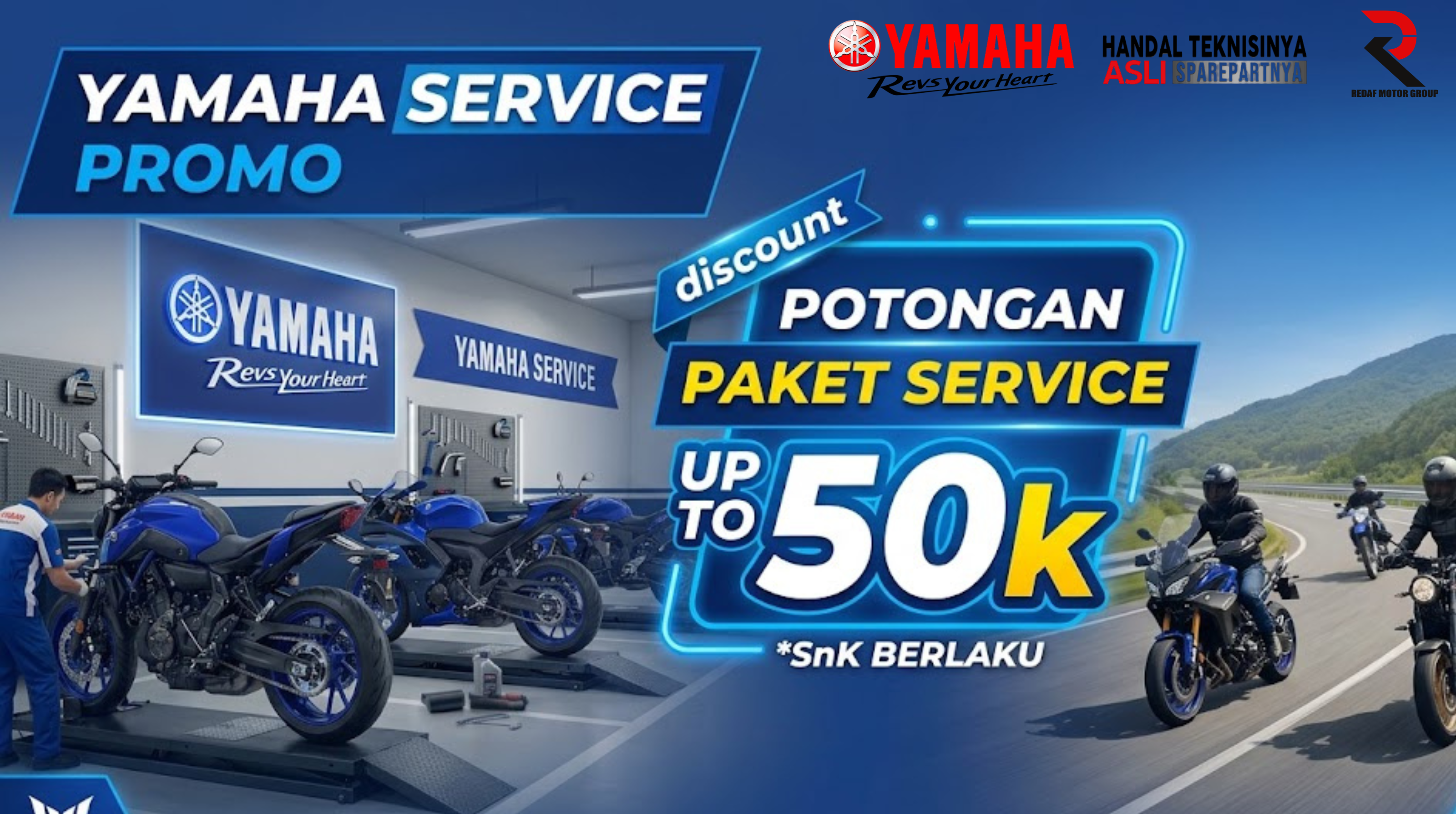 Yamaha Service Promo - Potongan Paket Service Up To 50k
